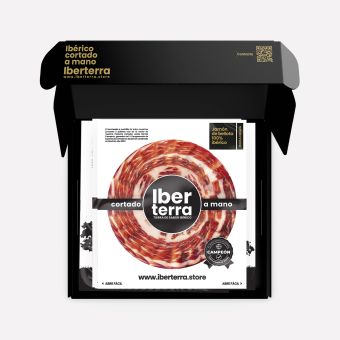 Jamón de bellota 100% ibérico Iberterra de 7 kg loncheado a cuchillo